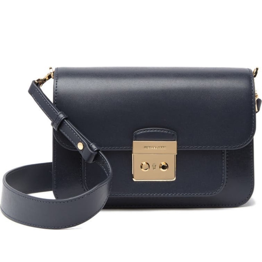 🎈SOLD🎈MICHAEL KORS Sloan Editor Leather Shoulder Bag Admiral